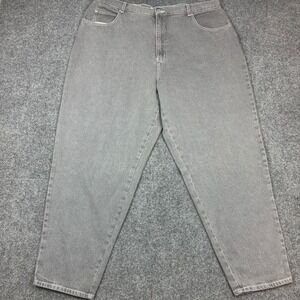 VTG y2k LA Blues High Waisted Tapered Leg Gray Jeans Womens Plus Size 24 Cotton